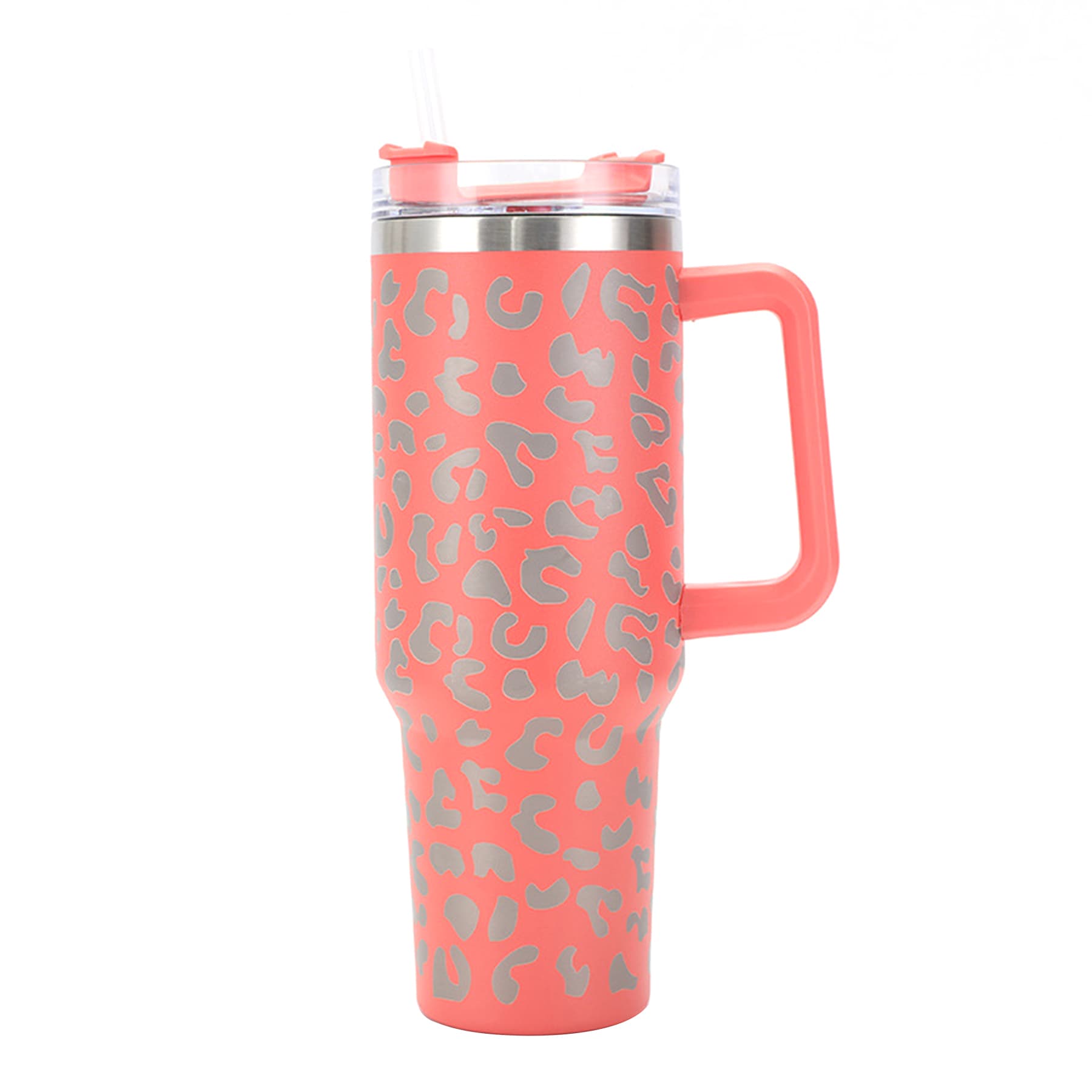 40oz Insulated Stainless Tumbler with Silicone Handle thumbnail 6