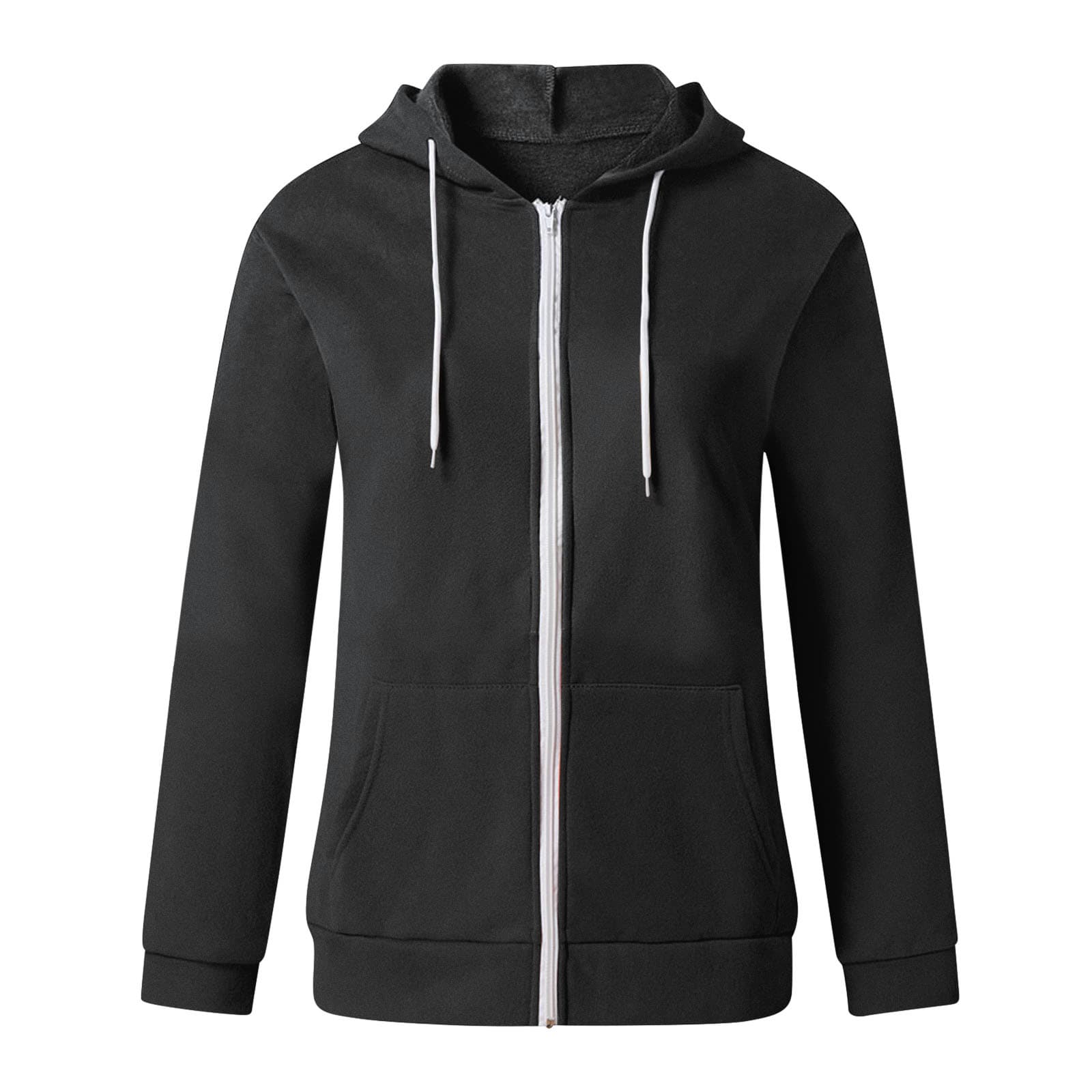 Women’S Color Block Zip Up Hoodie Sweatshirt/Long Sleeve thumbnail 8