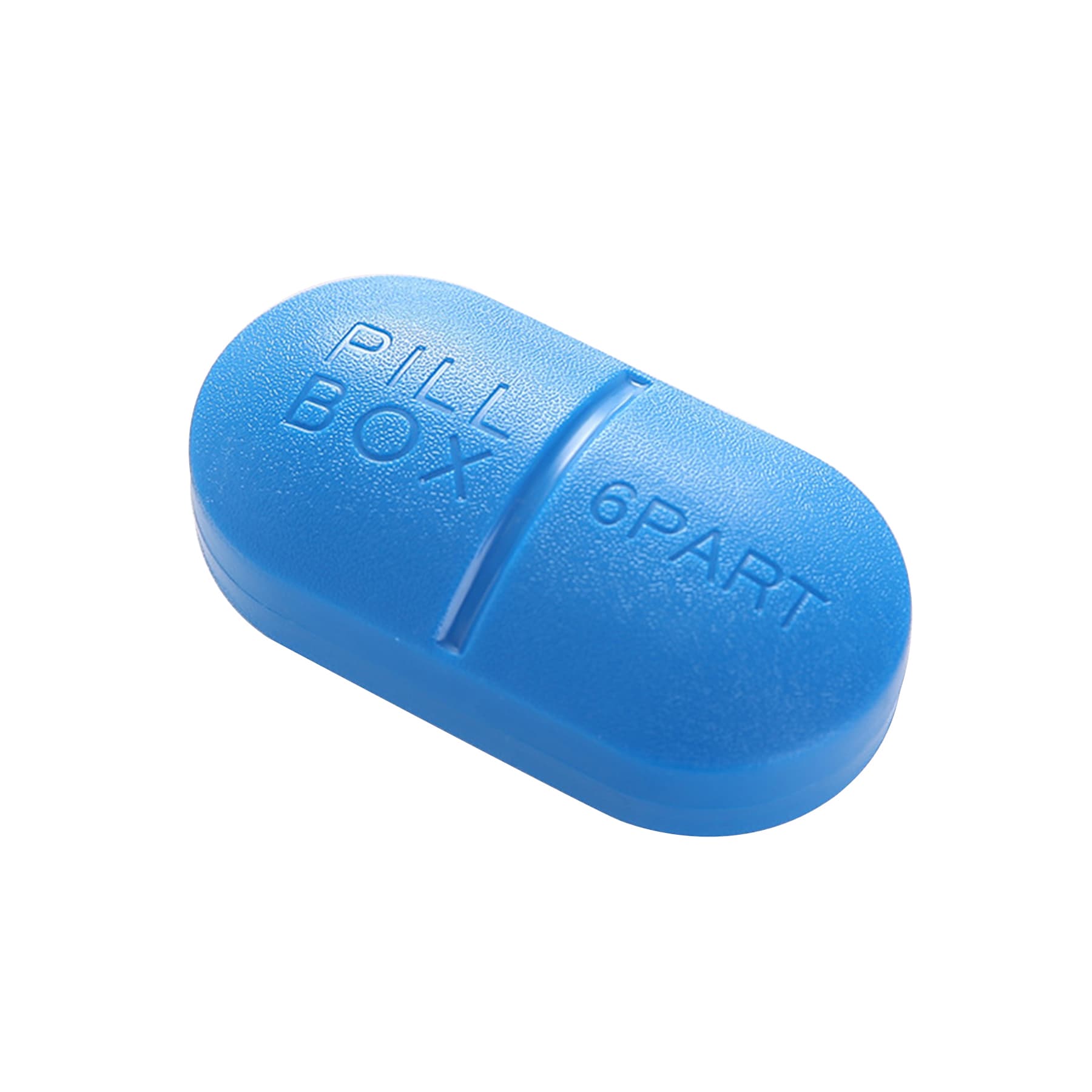 Oval 6 Compartment Pill Storage Box thumbnail 3