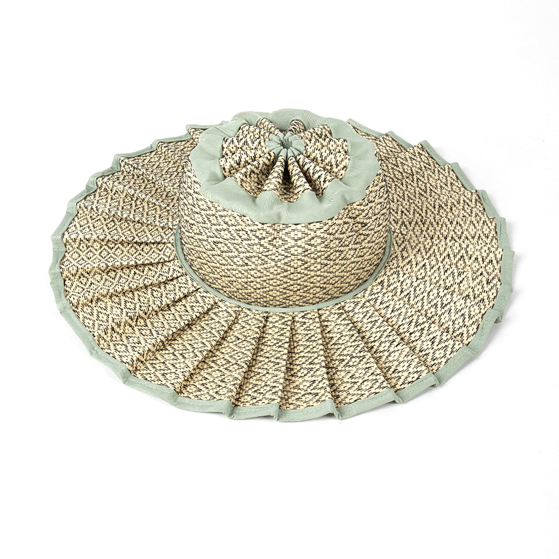 New Pleated Staw Hat