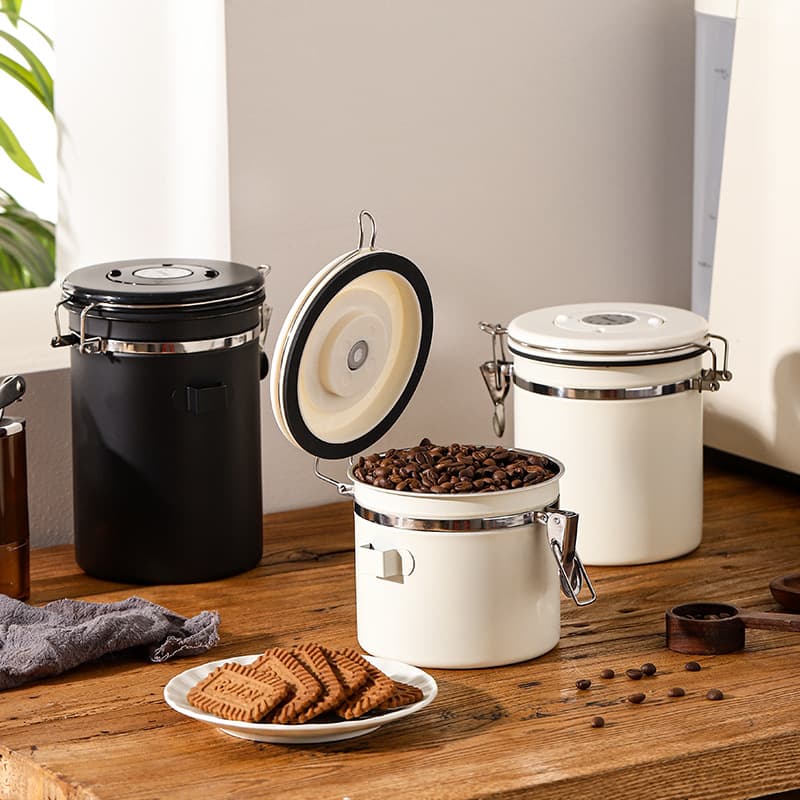 304 Stainless Steel Coffee Seal Storage bucket