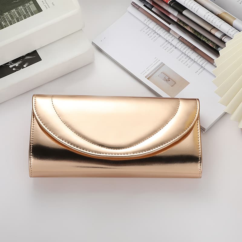 Genuine Leather Golden Dinner Crossbody Bag thumbnail 3