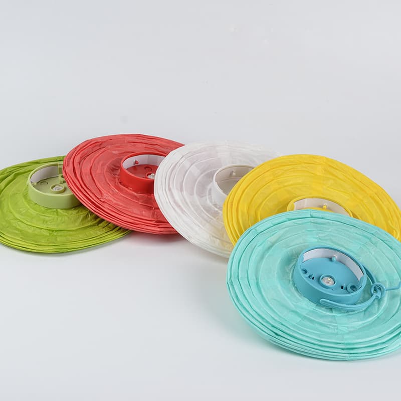 8-Inch Led Solid Color Paper Lantern thumbnail 3