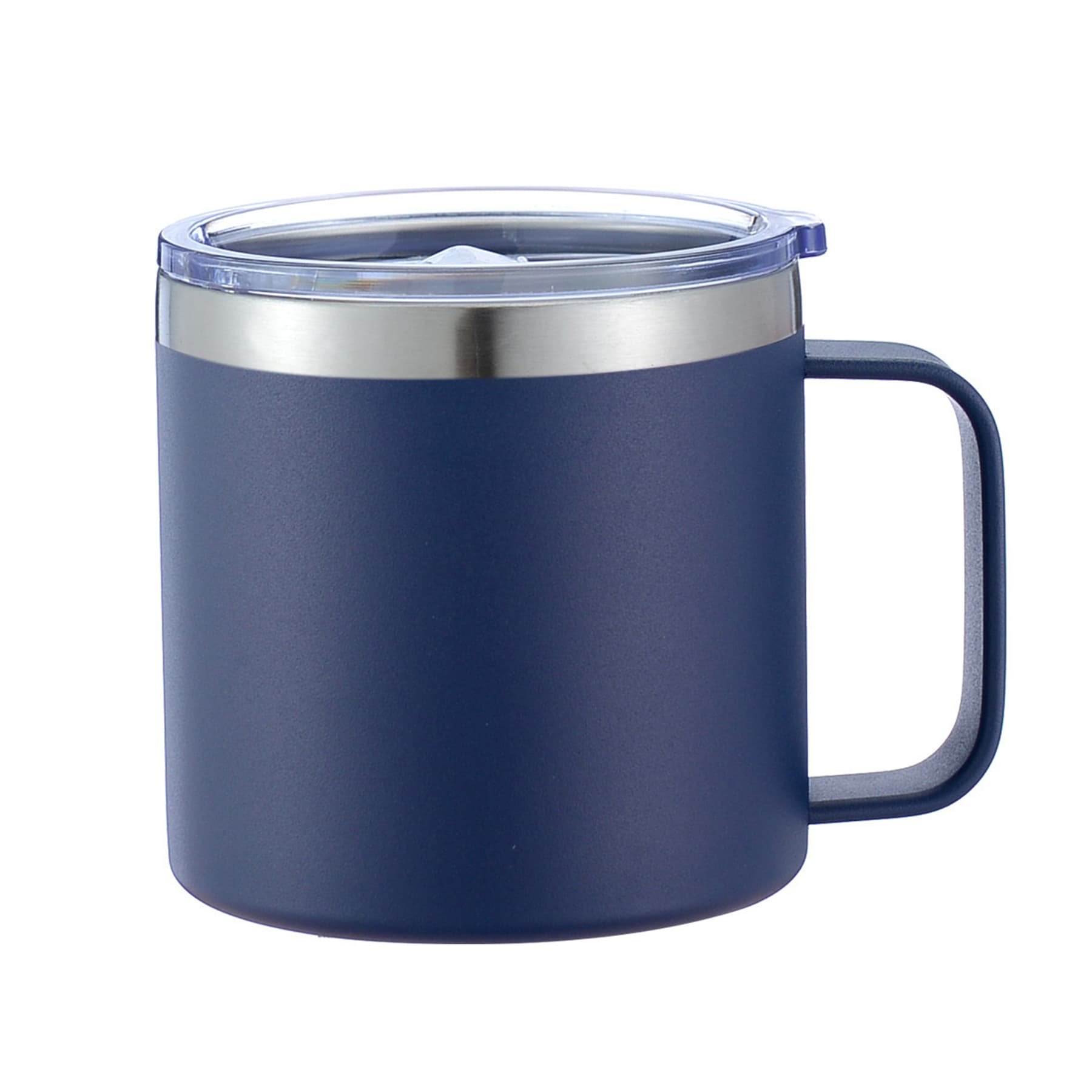 14Oz Stainless Steel Vacuum Camping Mug With Handle thumbnail 10