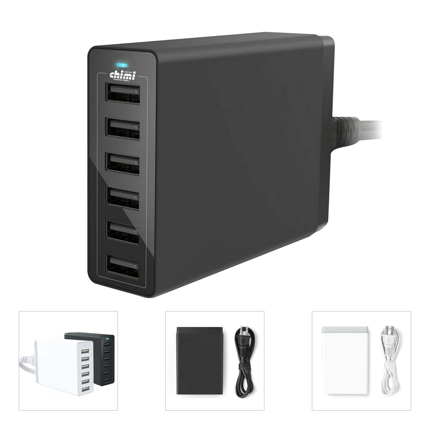 6- Port USB Charging Hub/ Home Charger Adapter
