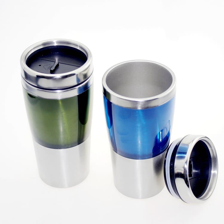 Stainless steel double beer mug thumbnail 4