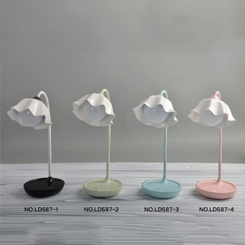 Flower Shaped Rechargeable LED Table Lamp