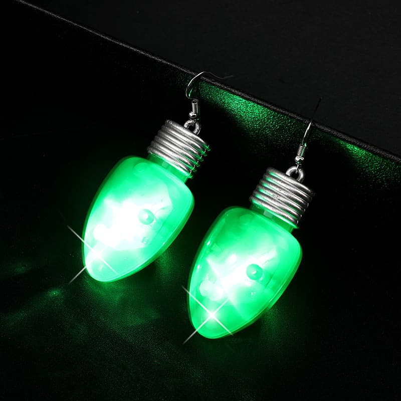 Led Light Up Christmas Bulb Necklace