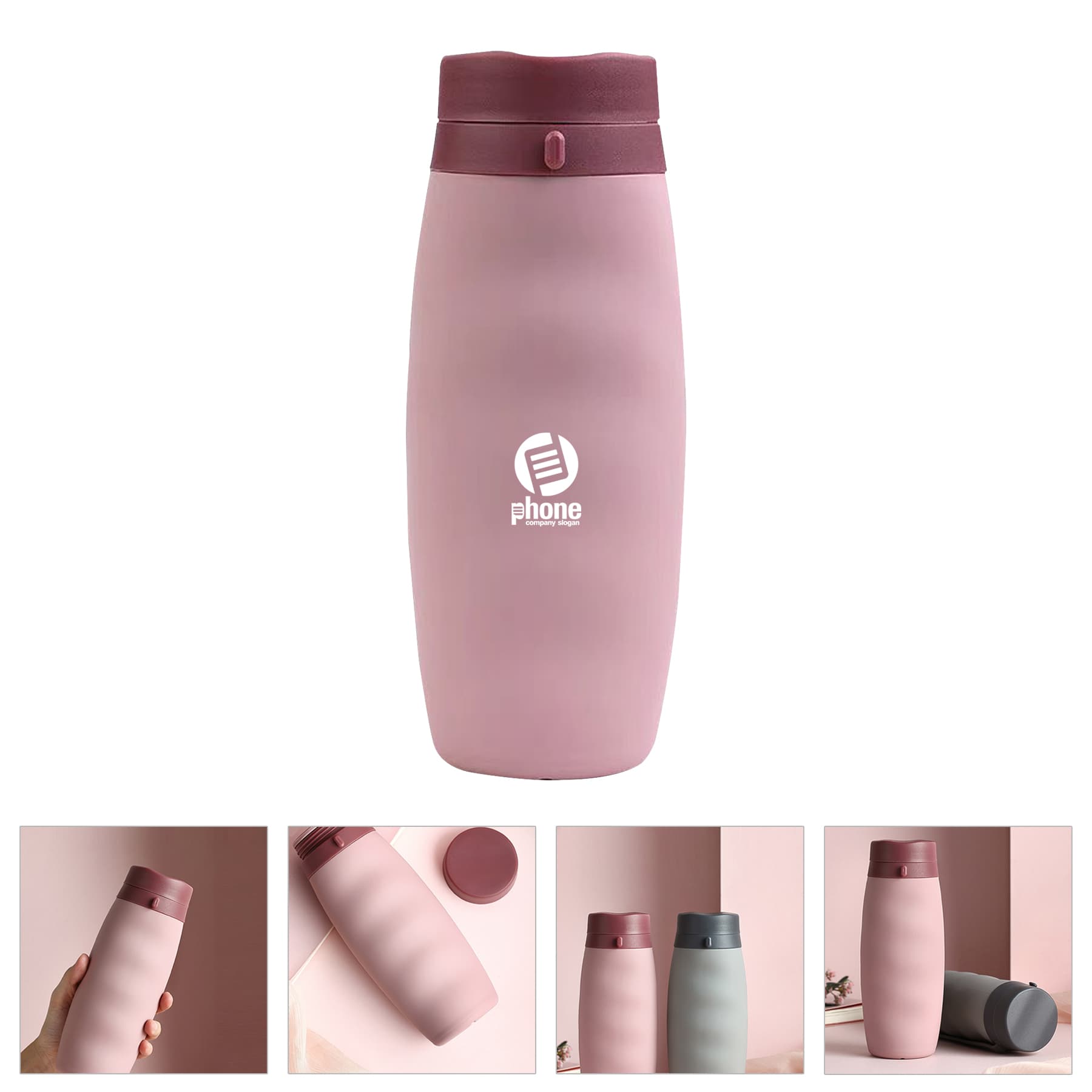 20Oz Silicone Collapsible Cup Folding Bottle Travel Mug