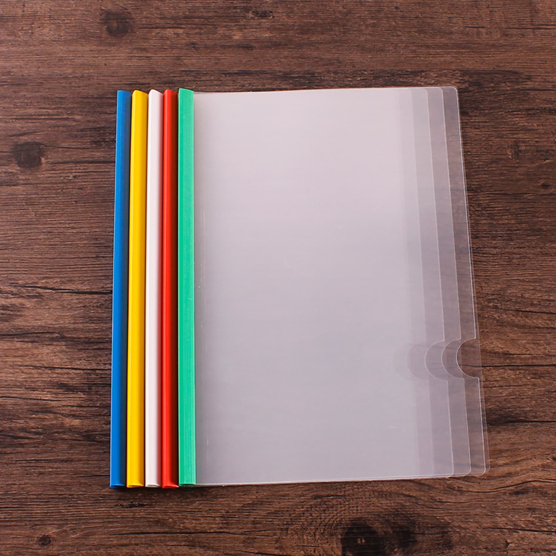 A4 Transparent File Document Folder with Sliding Bars thumbnail 8