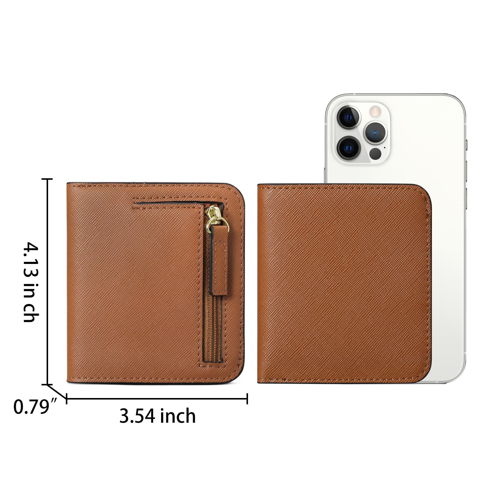PU leather Coin Purse Wallet RFID Money Clip thumbnail 7
