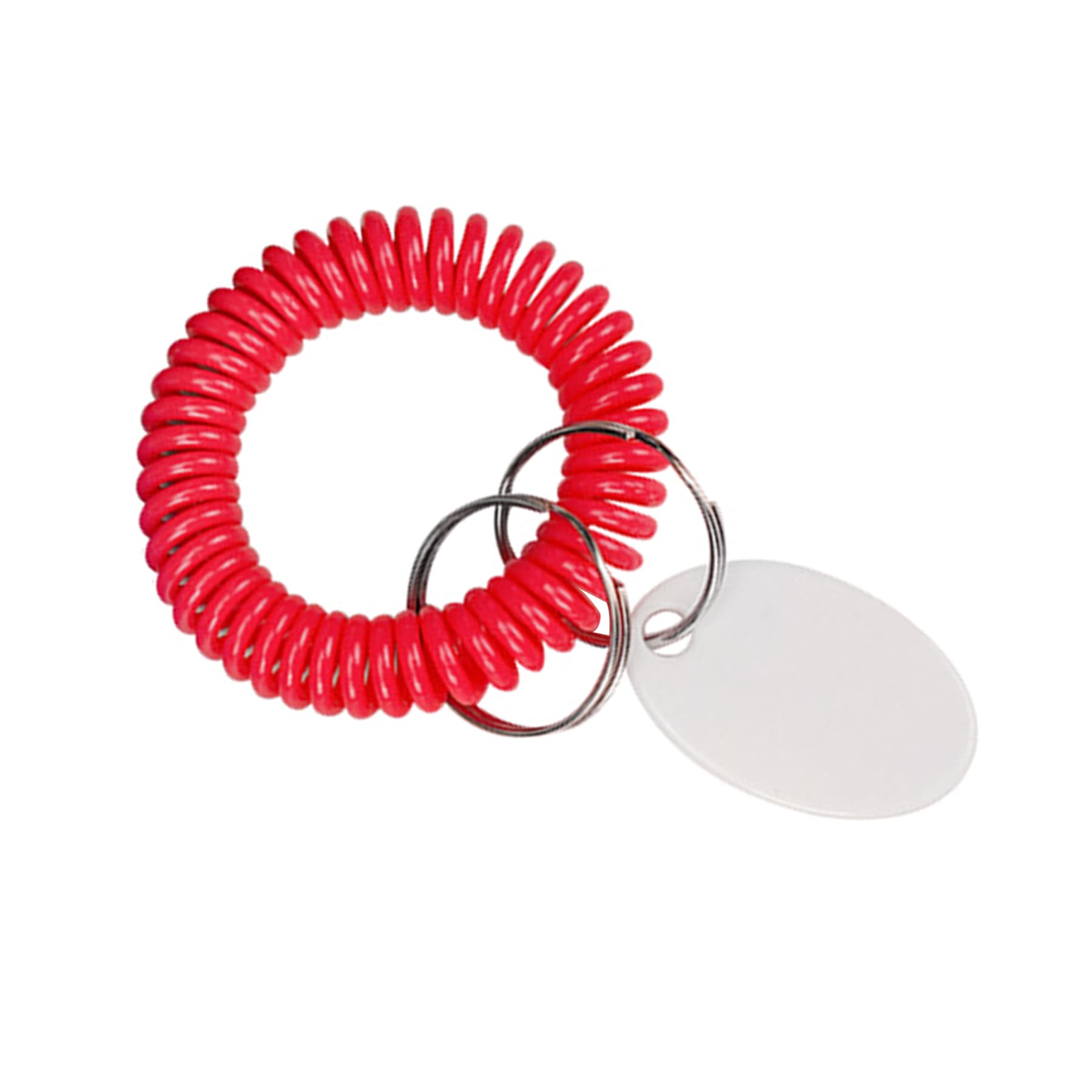 Custom Spiral Wrist Coil Keychain W/ Tag thumbnail 7