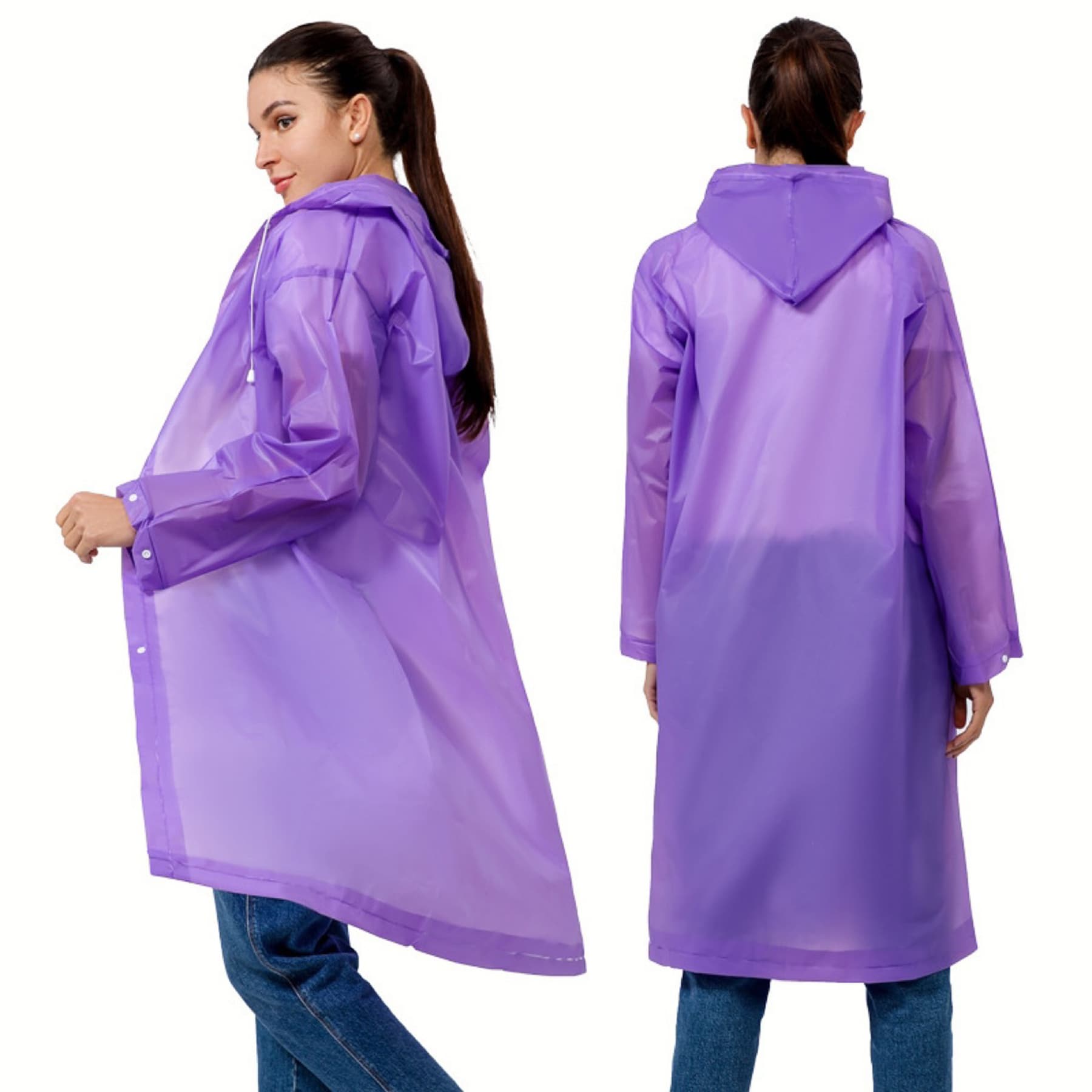 Transparent Reusable Rain Poncho thumbnail 5