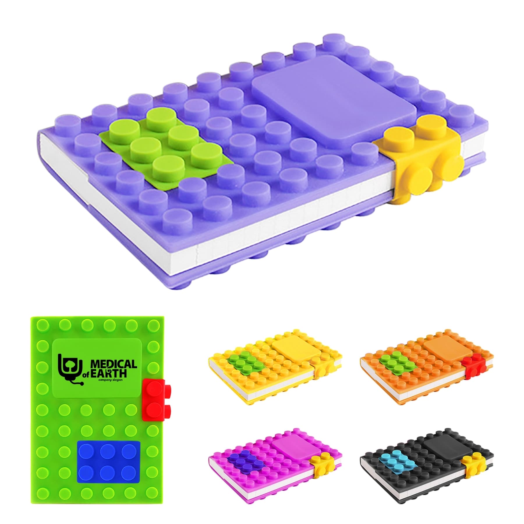 Silicone Cover Building Block Notebook thumbnail 3