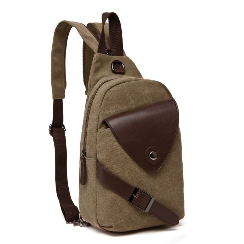 Canvas Sling Crossbod Shoulder Bag thumbnail 3