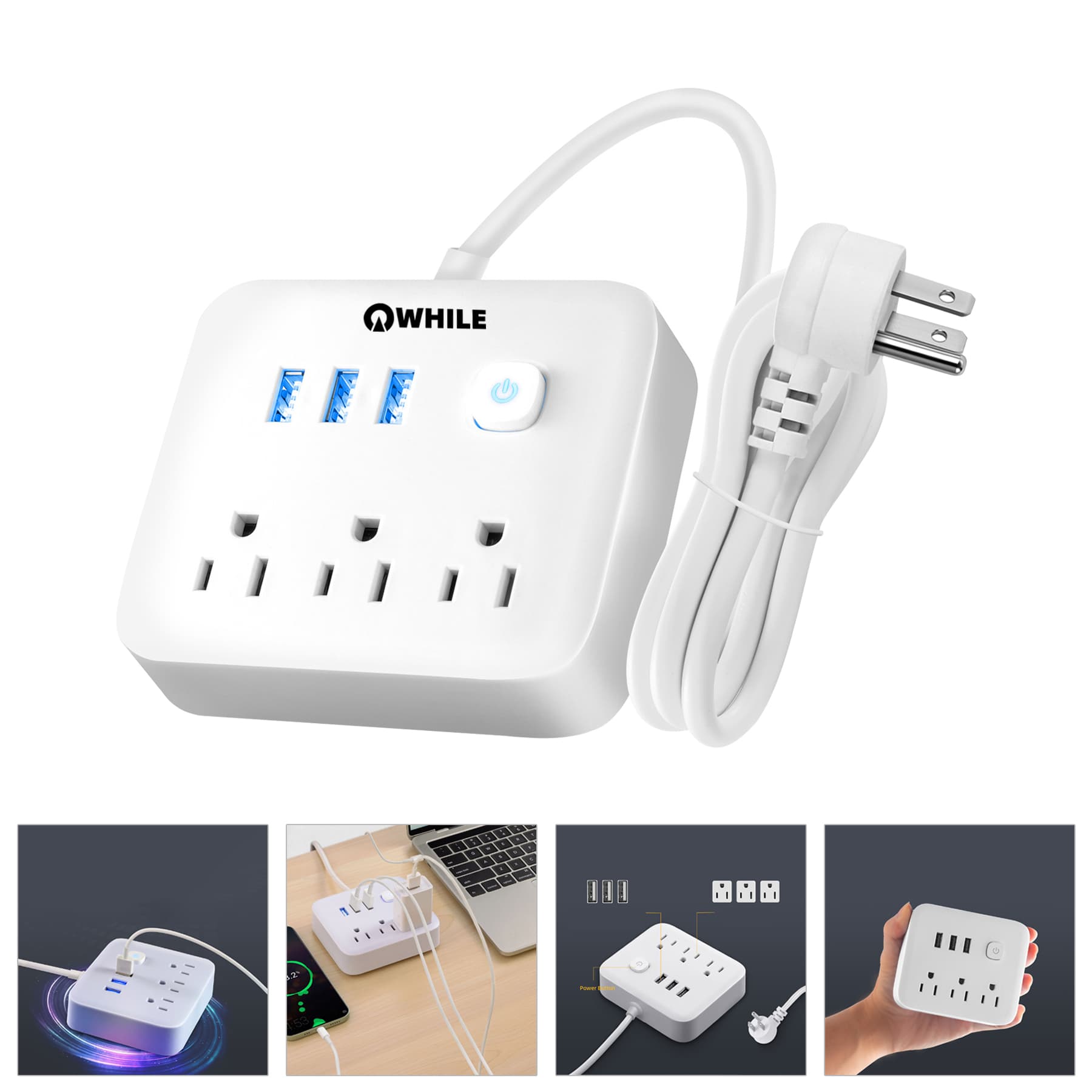 Power Strip With USB-A