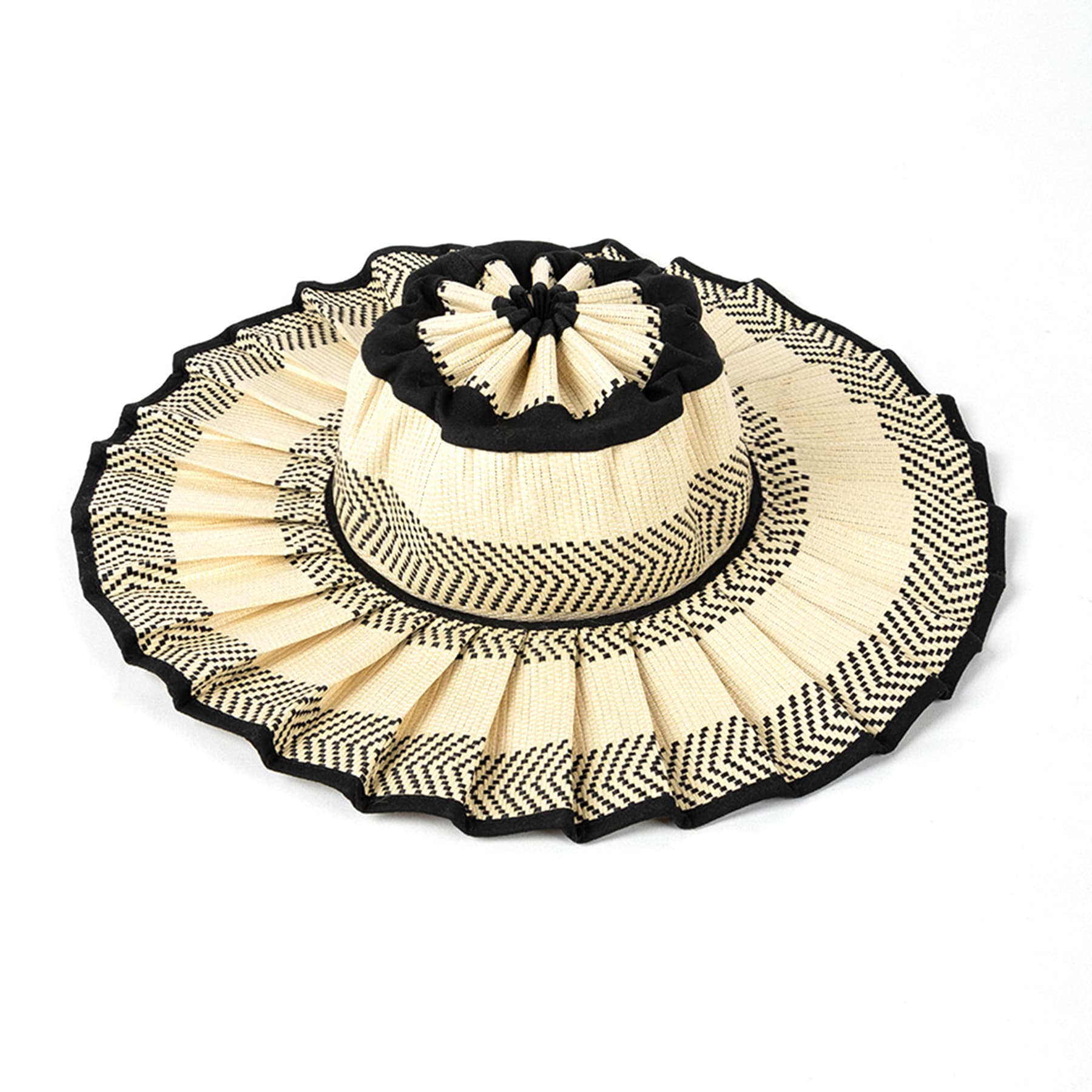 New Pleated Staw Hat thumbnail 3