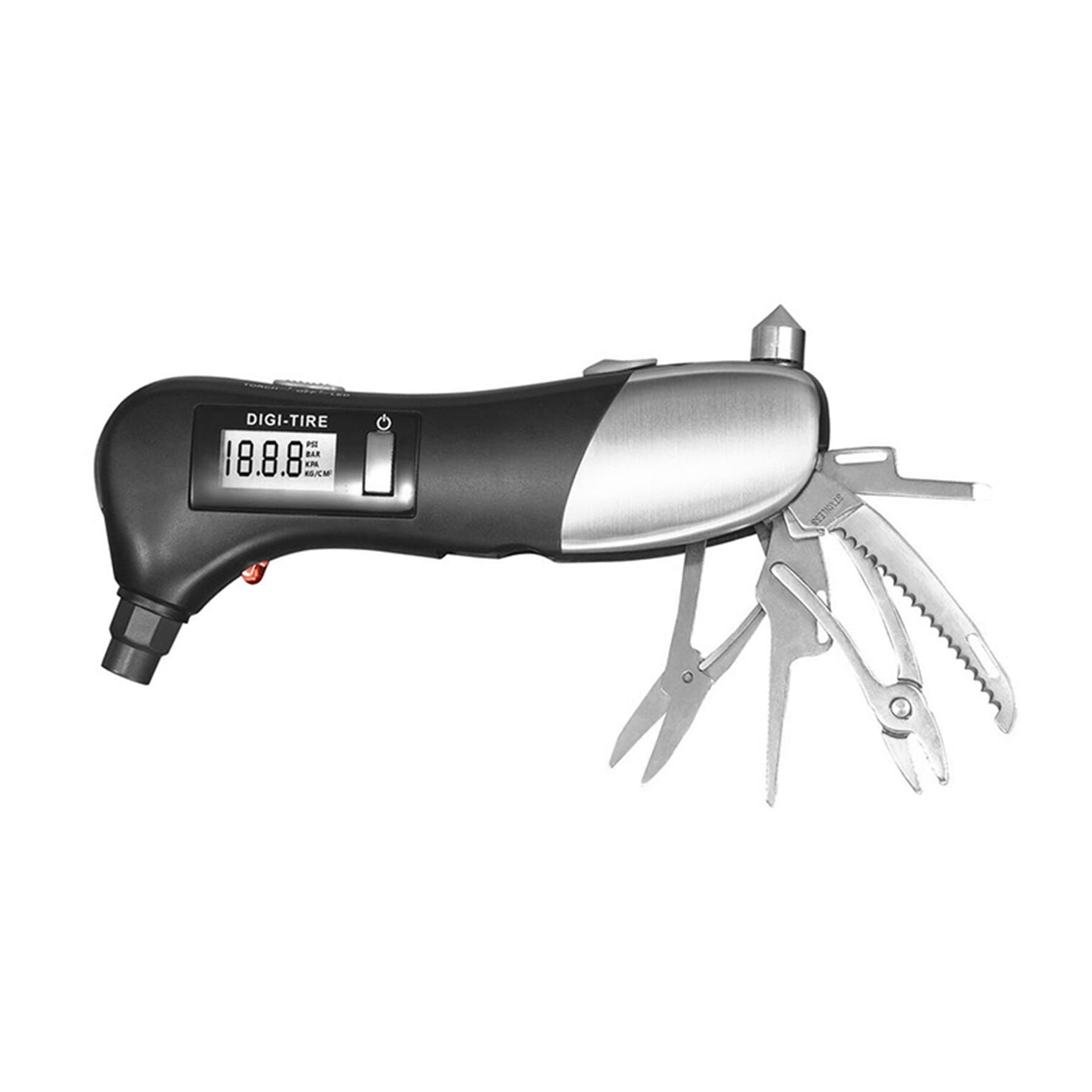 Safety Hammer Multi-Tool W/Digital Tire Gauge thumbnail 3