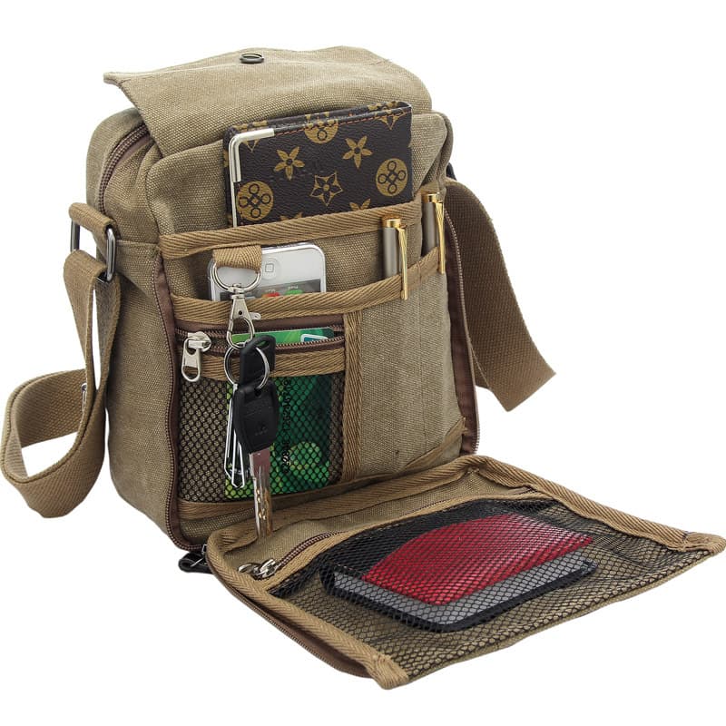 Canvas Small Messenger Casual Shoulder cross-body Bag