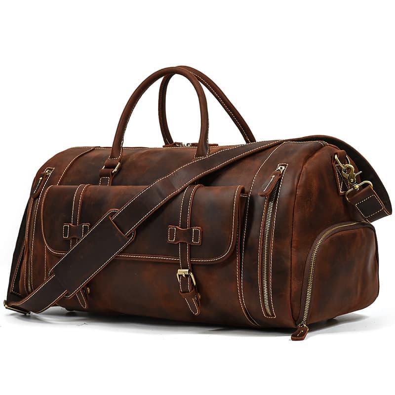 Large Leather Duffle Bag thumbnail 3
