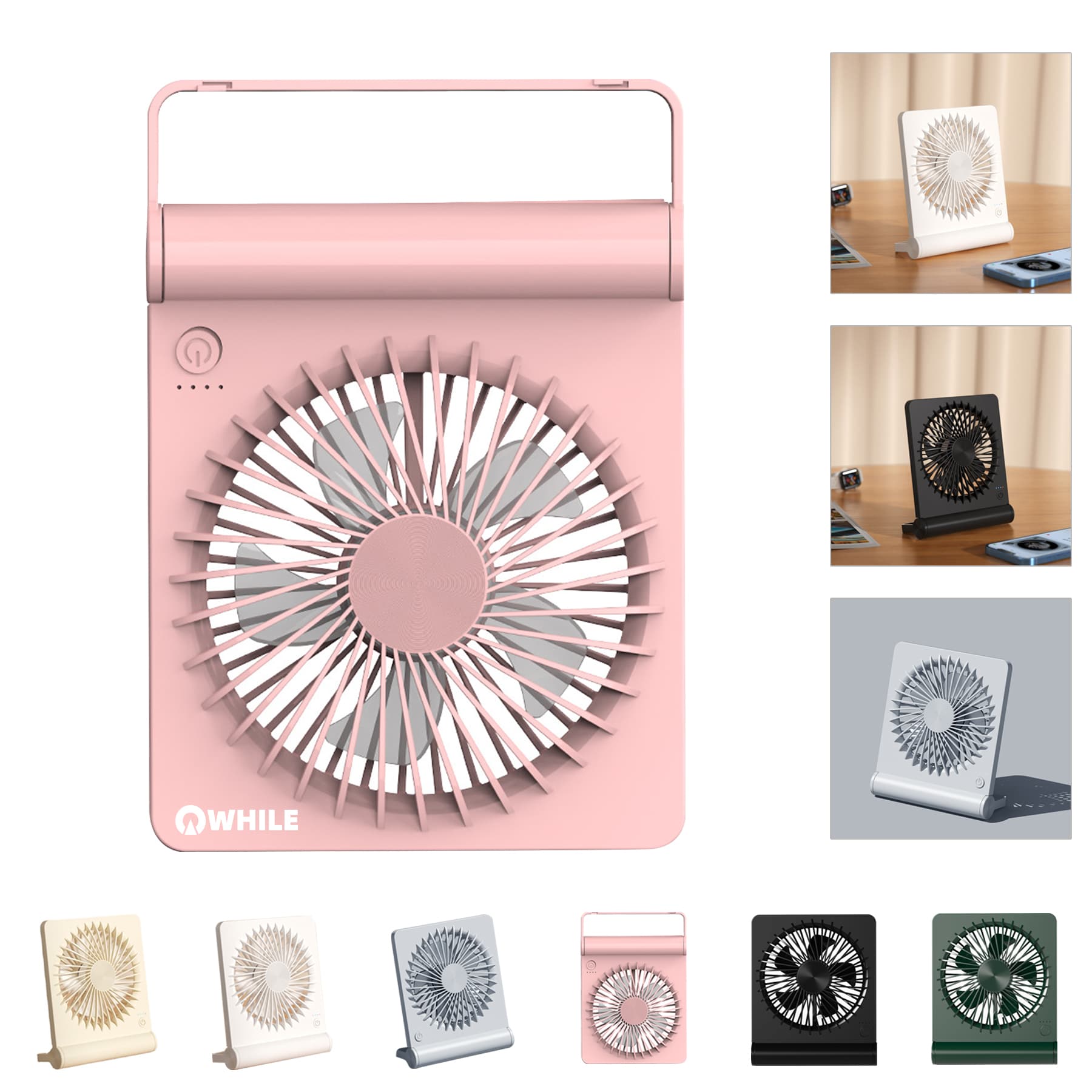 Portable Rechargeable Mini Personal Desk Fan Ultra Quiet