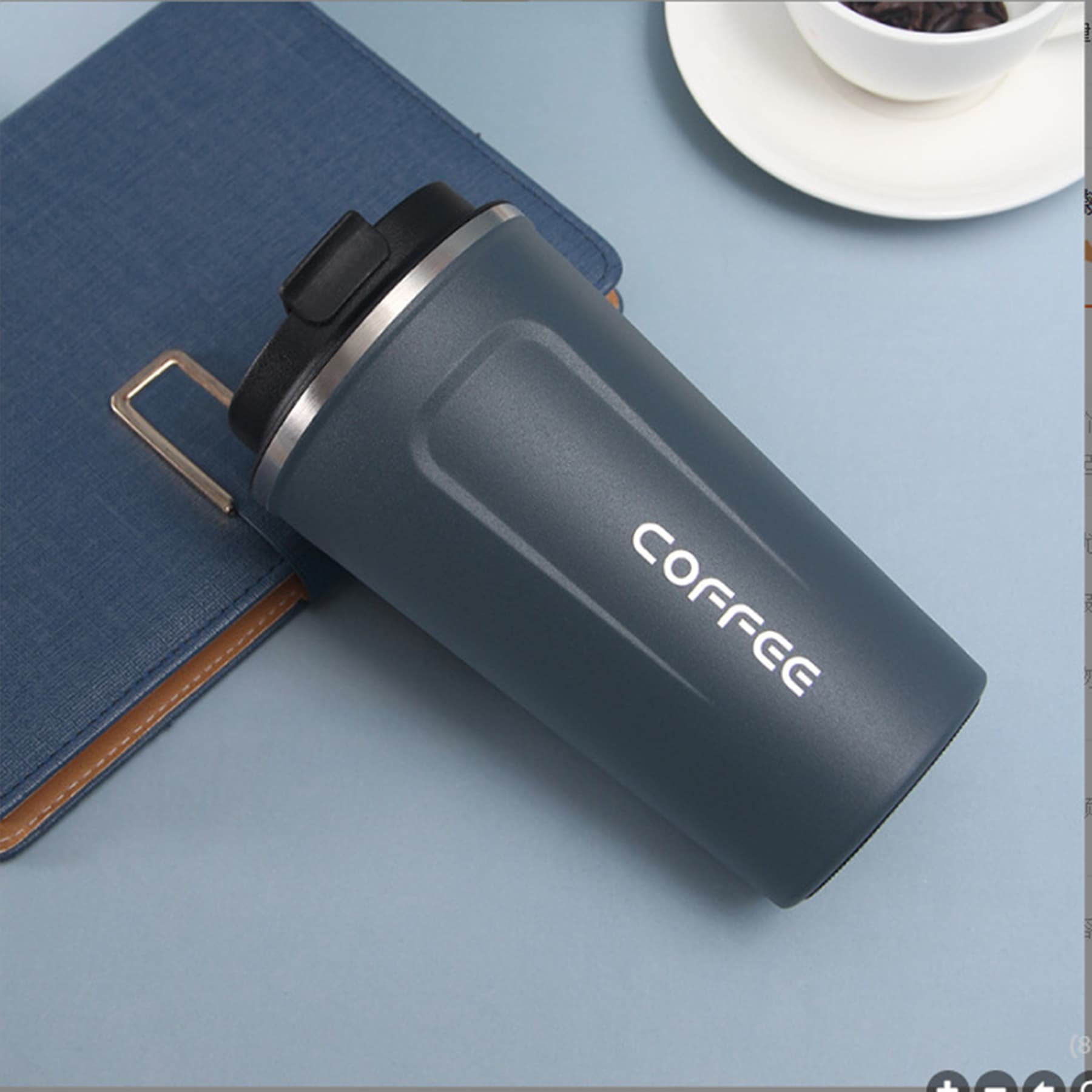 Travel Coffee Mug With Splash Proof Lid thumbnail 5
