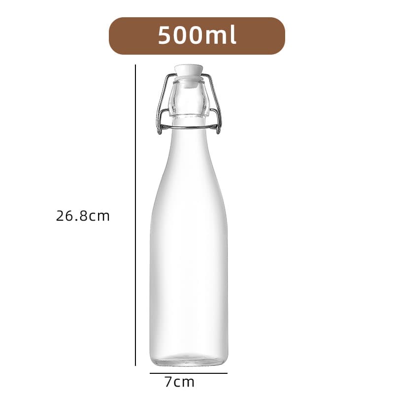 Clear Swing Top Glass Bottle thumbnail 2