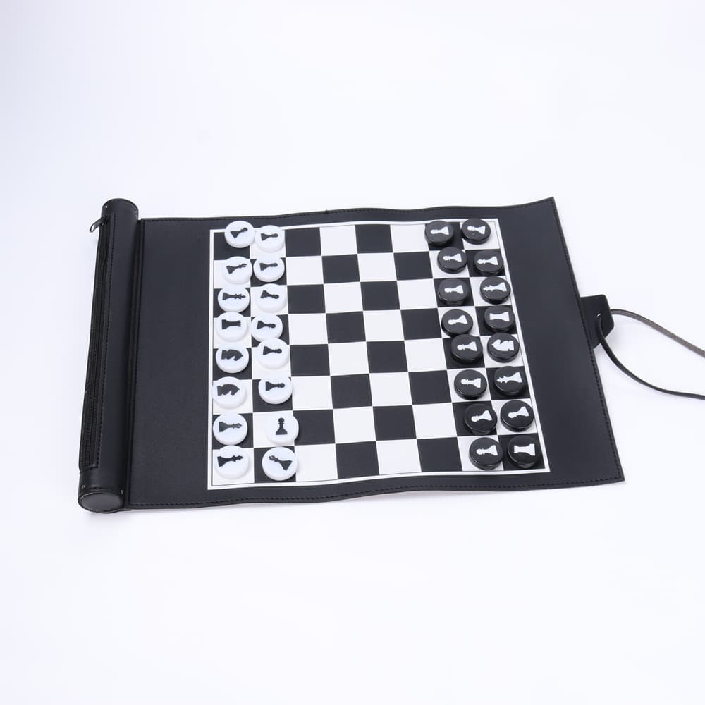Folding Portable Travel Camping Board Games Chess Checkers thumbnail 4