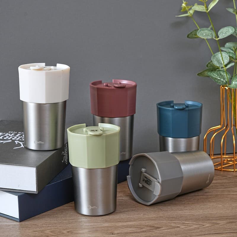 Portable Temperature Retention Double Layer Coffee Mug thumbnail 6