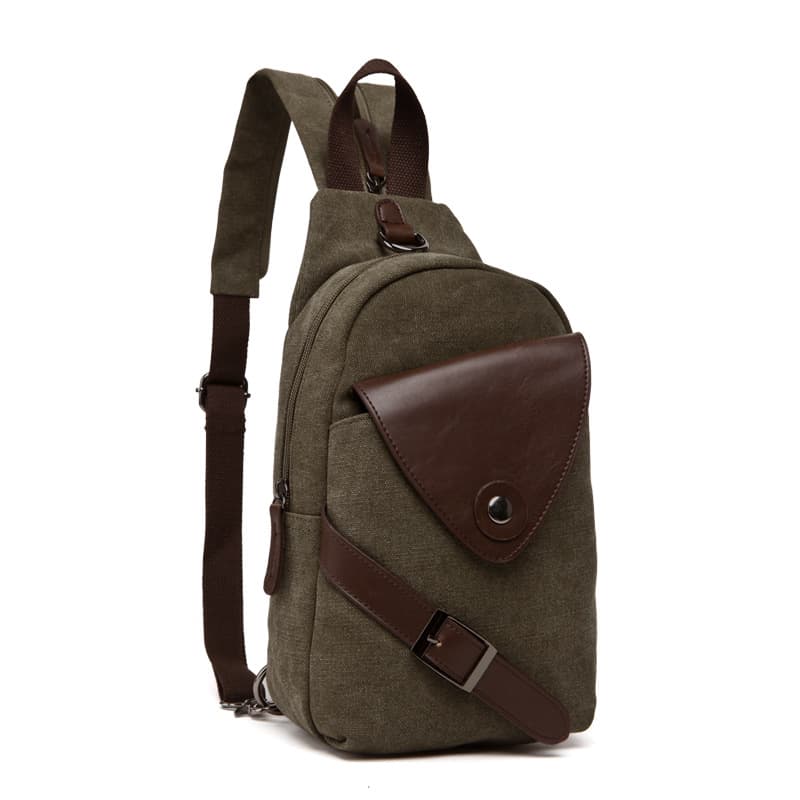 Canvas Sling Crossbod Shoulder Bag thumbnail 4