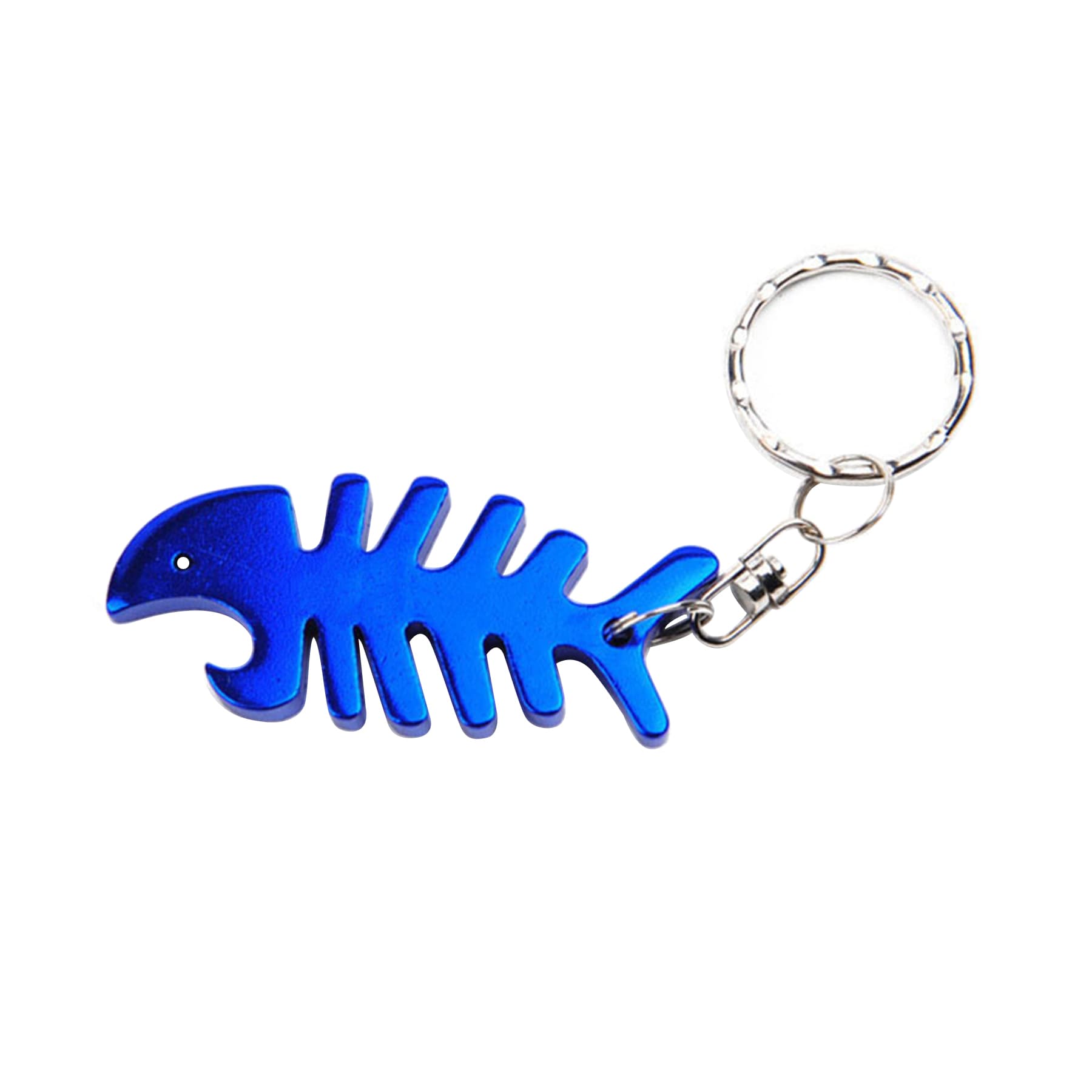 Fish Bone Shape Bottle Opener Keyring thumbnail 3