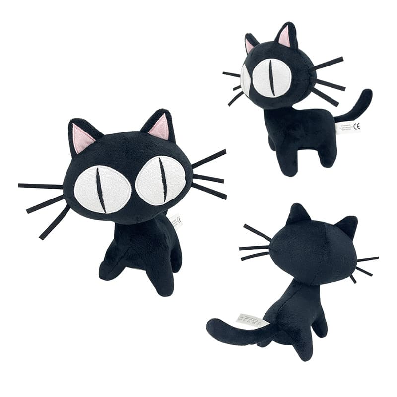 Cotton Black cat plush doll thumbnail 4