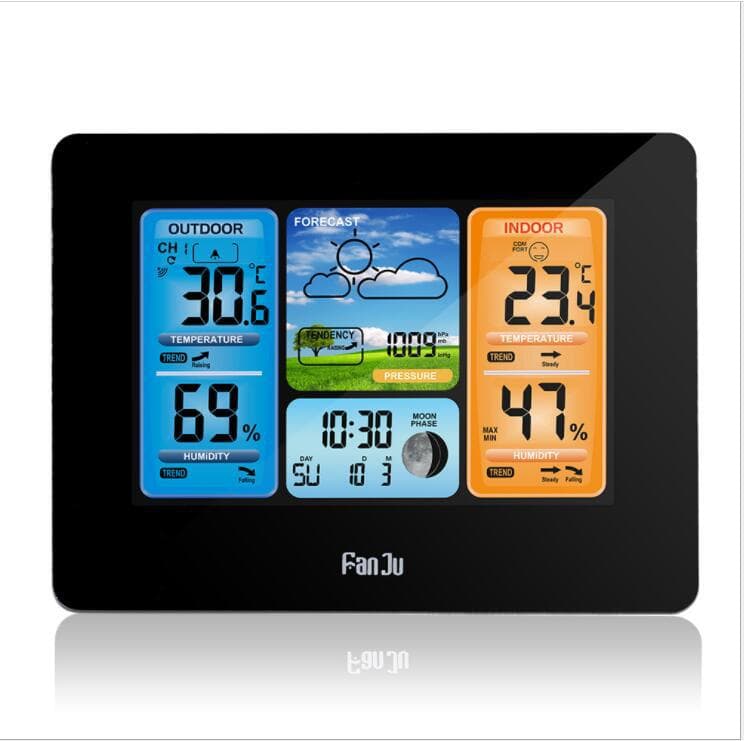 Wireless Weather Station Clock With Outdoor Sensor thumbnail 5