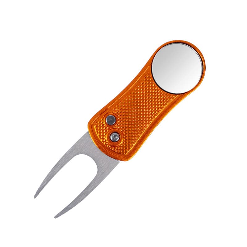 Foldable Golf Divot Repair Tool with Magnetic Ball Marker