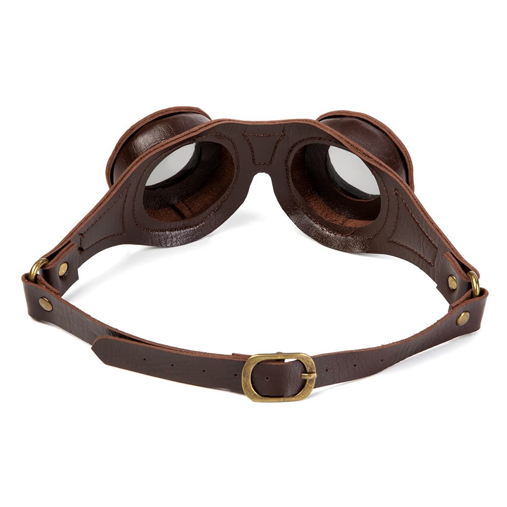 Faux Leather Gothic Motorcycle Eye Protection Glasses thumbnail 2