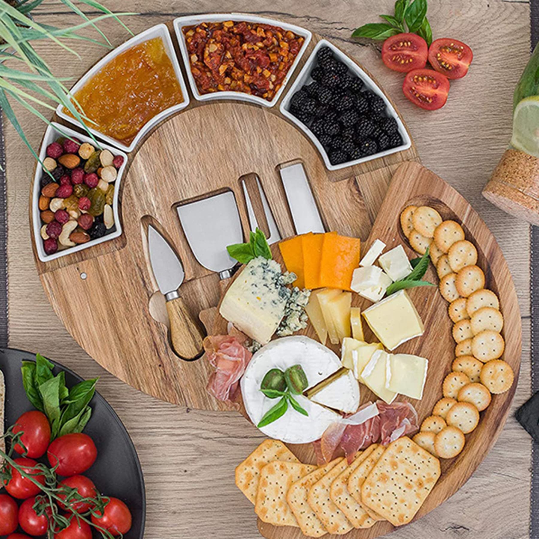 Bamboo Cheese Board Set thumbnail 5