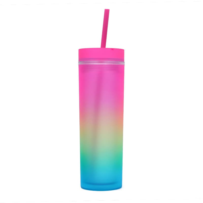 16 Oz Colorful Straw Cup thumbnail 7