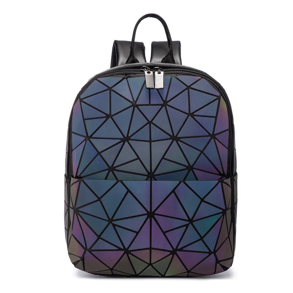 Women Men Geometric Luminous Purse Flash Travel Shoulder