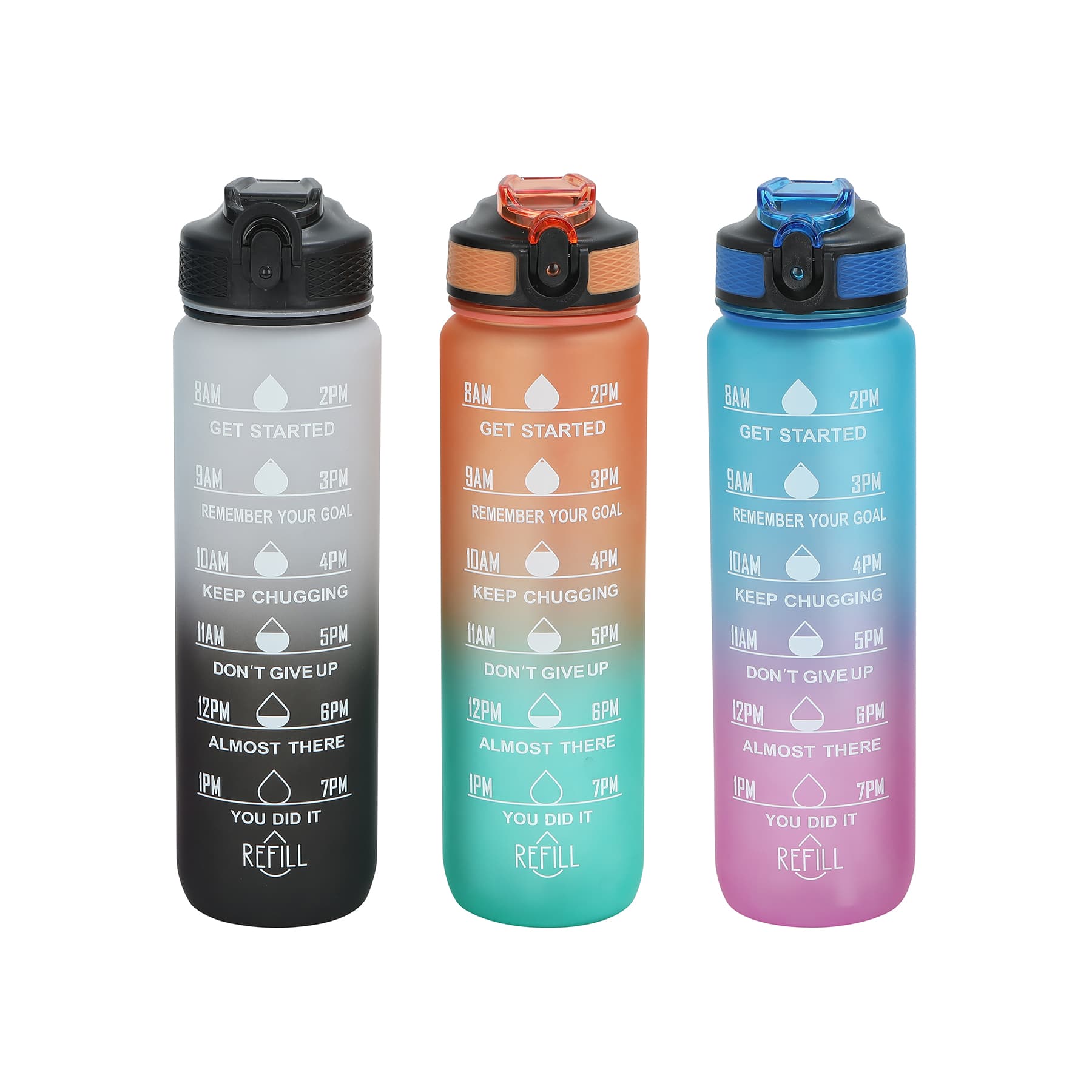 32oz Wide Mouth Water Bottle With Lid & Straw thumbnail 4