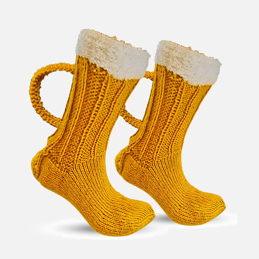 Funny 3D Beer Mug Socks thumbnail 2