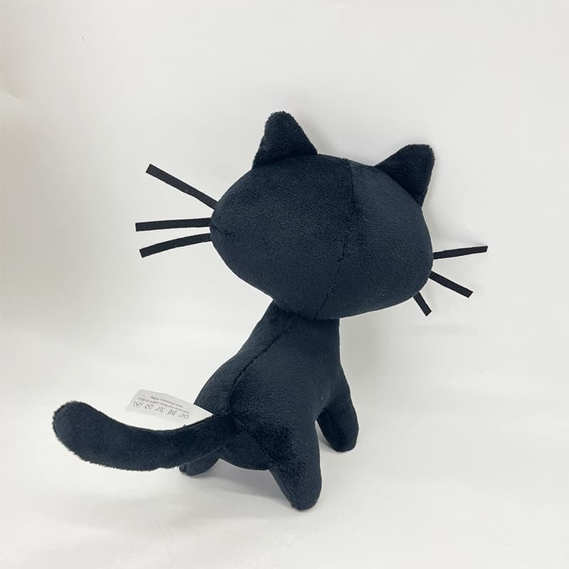 Cotton Black cat plush doll thumbnail 6