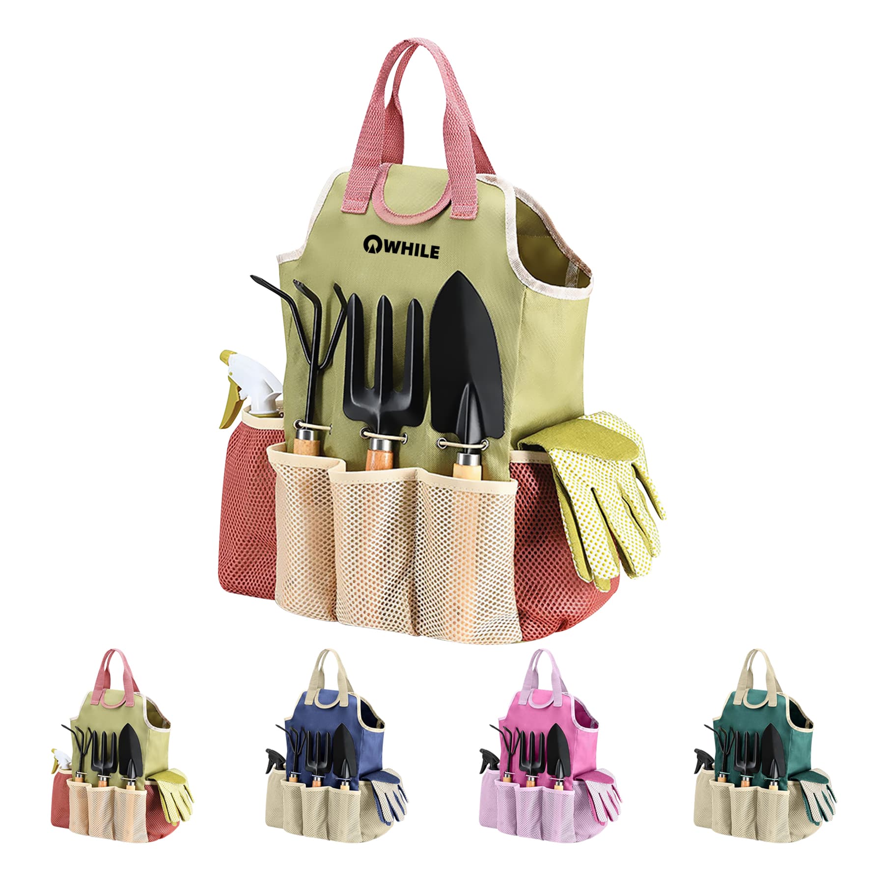 9-in-1 Gardening Tool Kit with Tote Bag