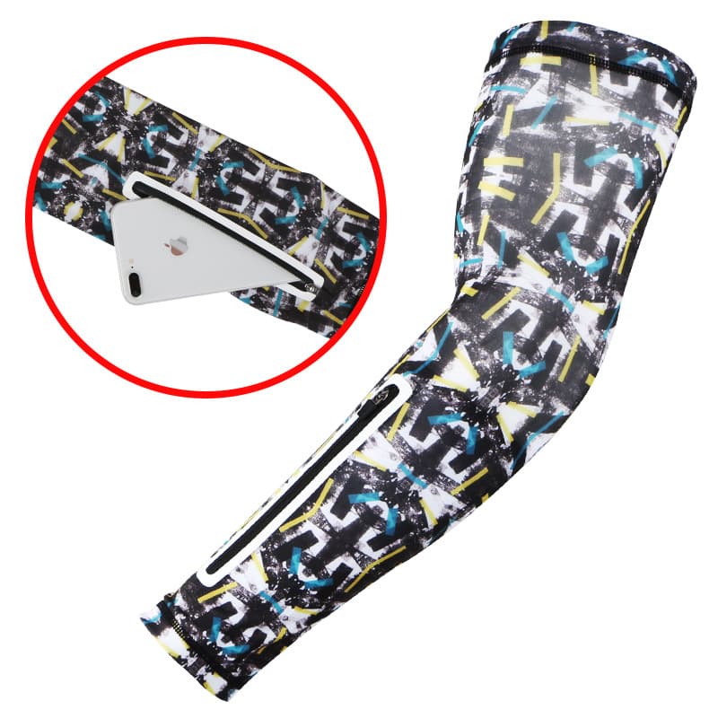 Sport Arm Sleeves With Pocket For Men And Women thumbnail 6