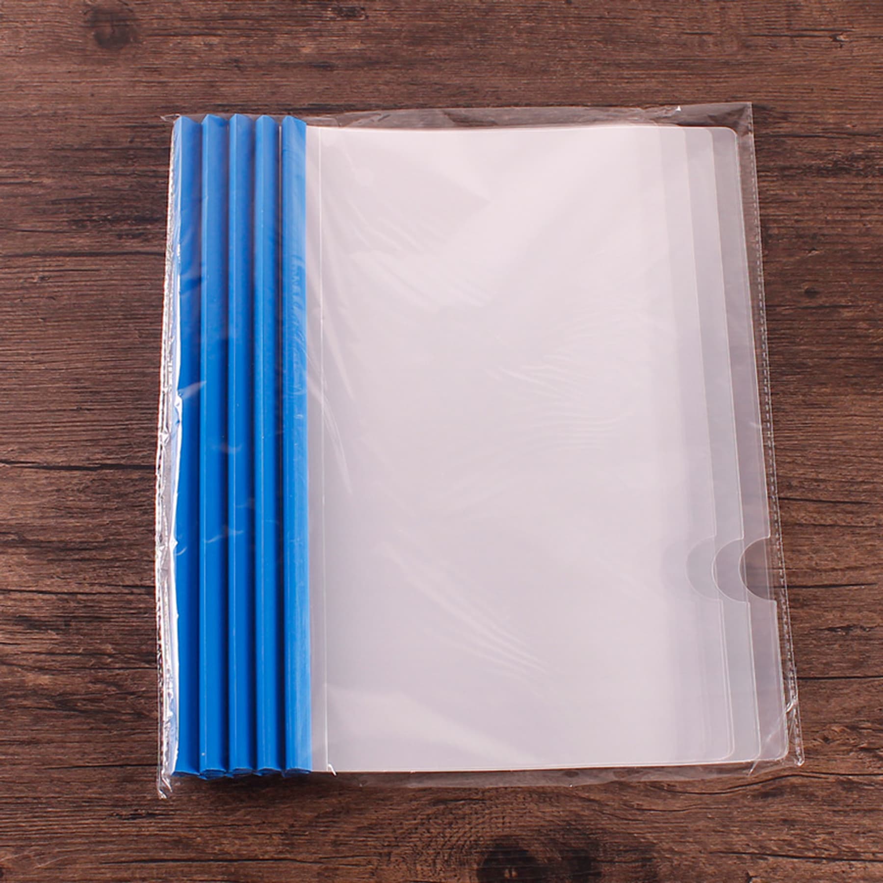 A4 Transparent File Document Folder with Sliding Bars thumbnail 5