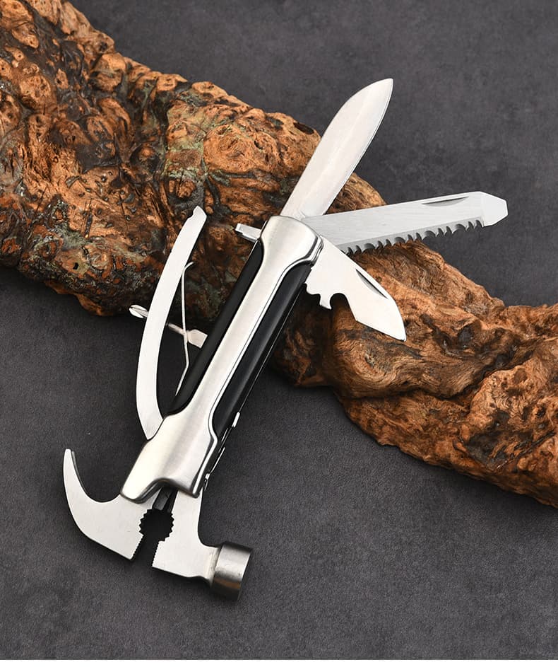 Silver Portable Multifunctional Survival Gear Tool Kits thumbnail 2