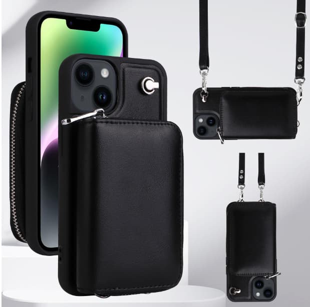 PU Cell Phone Case Crossbody Bag Wallet with Card Slots thumbnail 3