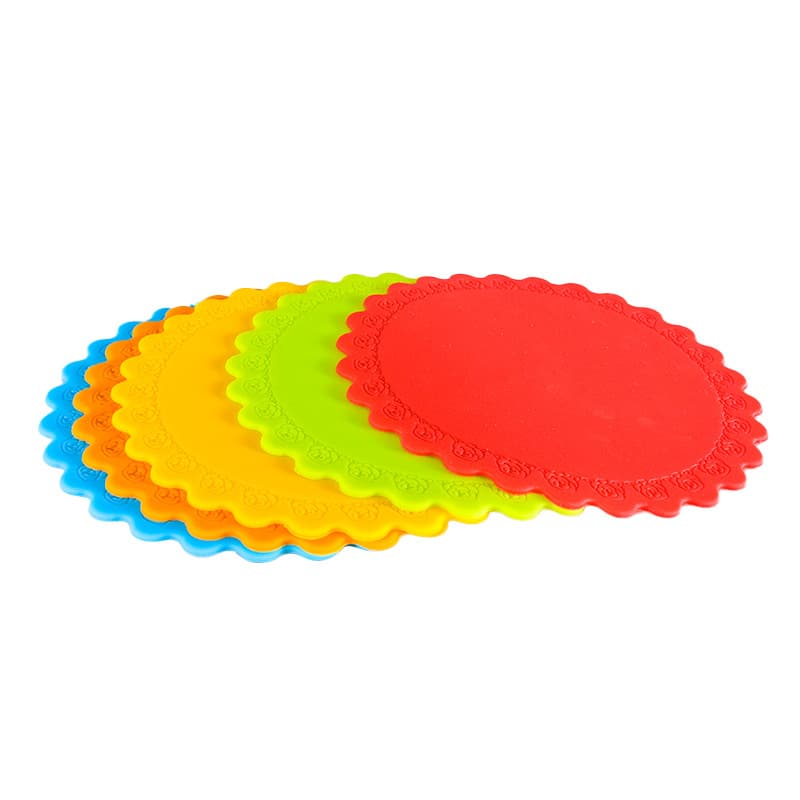 Non Slip Coasters Rose Edge Cup Pad Silicone Coaster thumbnail 8