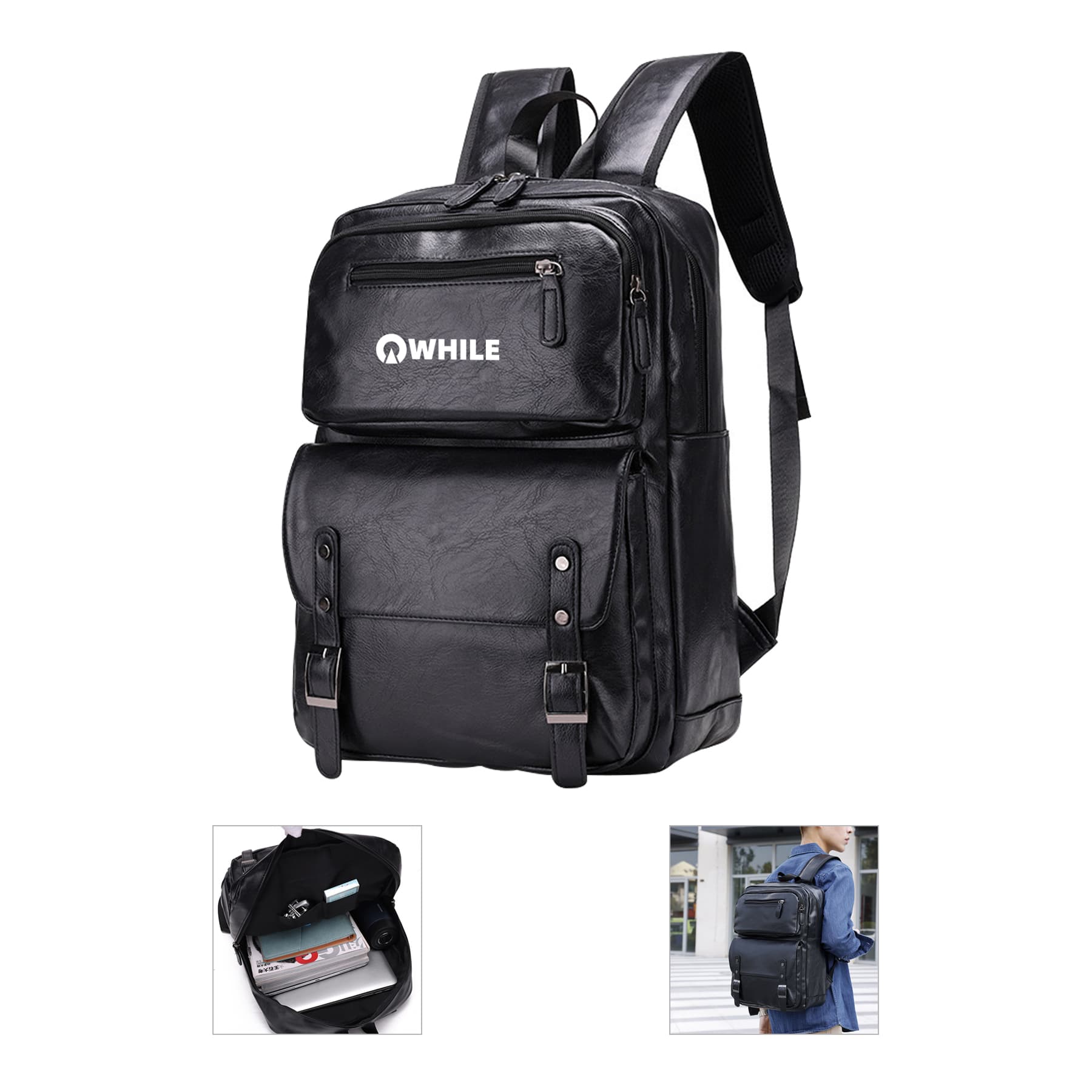 PU Fashion Travel Waterproof Laptop Bag