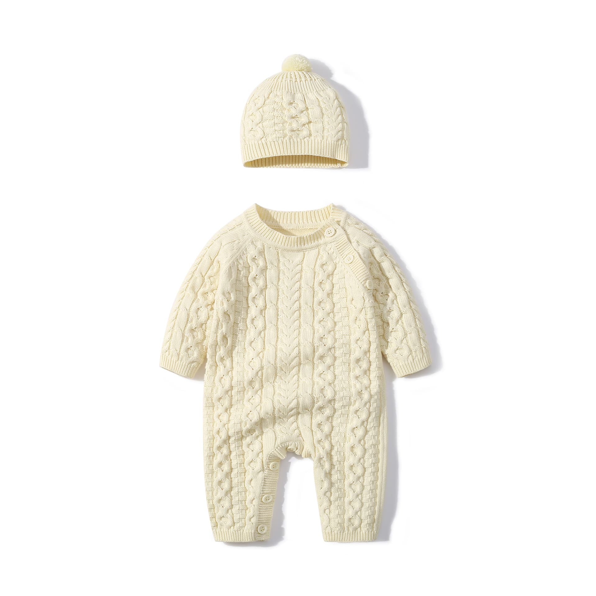 Baby Long Sleeve Jumpsuit Clothes With Hat thumbnail 5