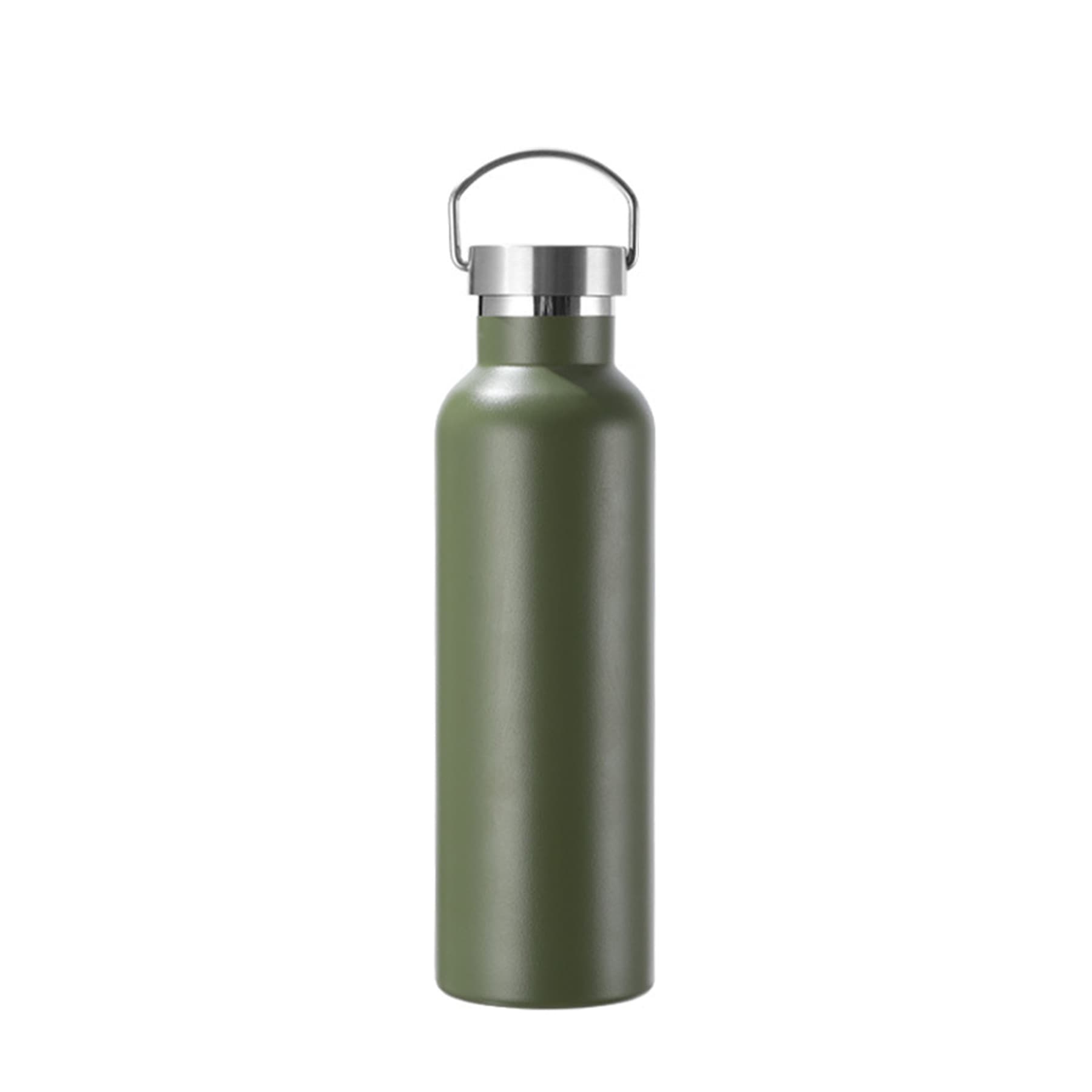 750ml double wall stainless steel bottle with bamboo lid thumbnail 7